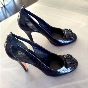 DKNY Black High Heel Pumps- Size 7